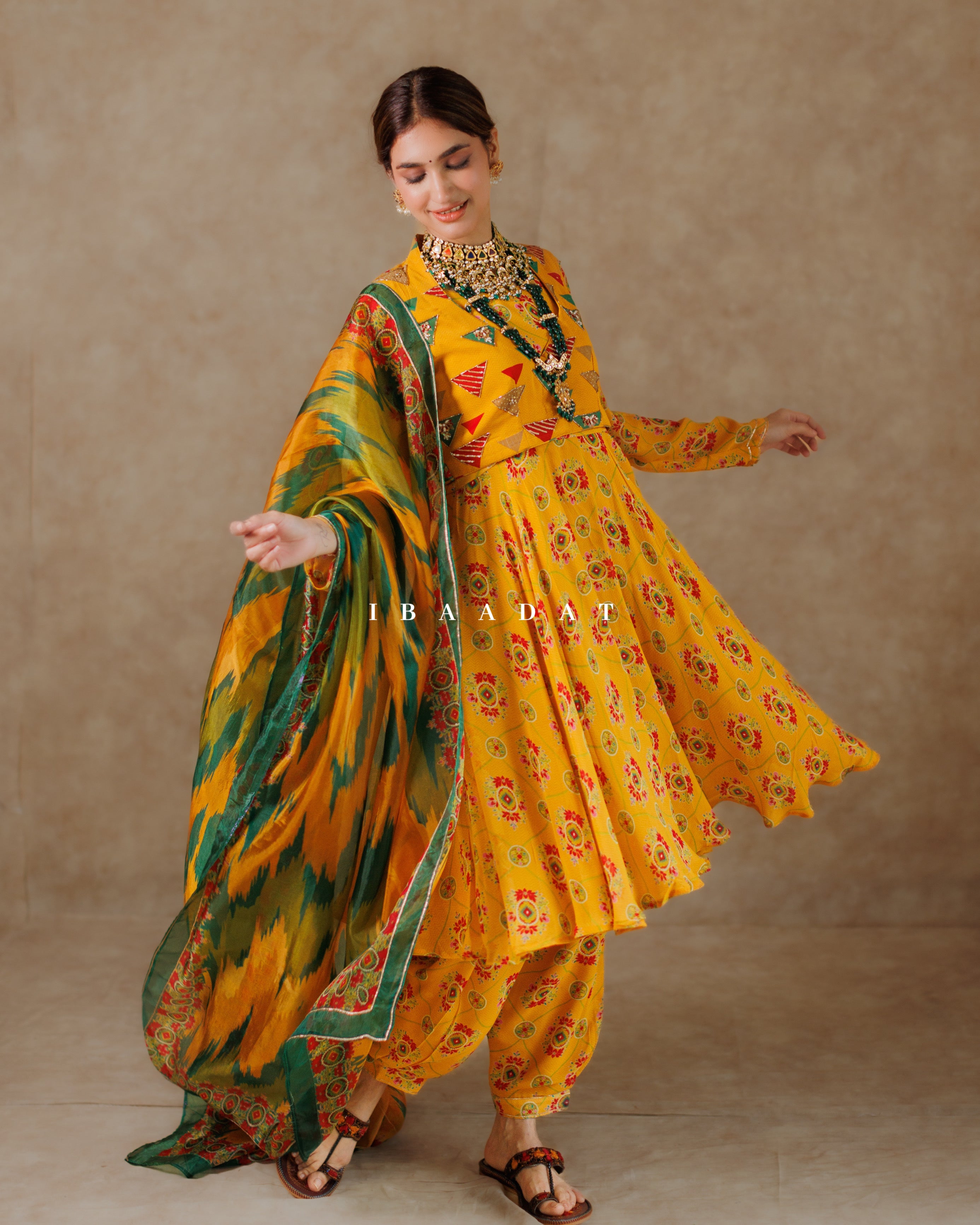Yellow New Look Boutique Punjabi Suit Designer SAHIBA Yellow Or