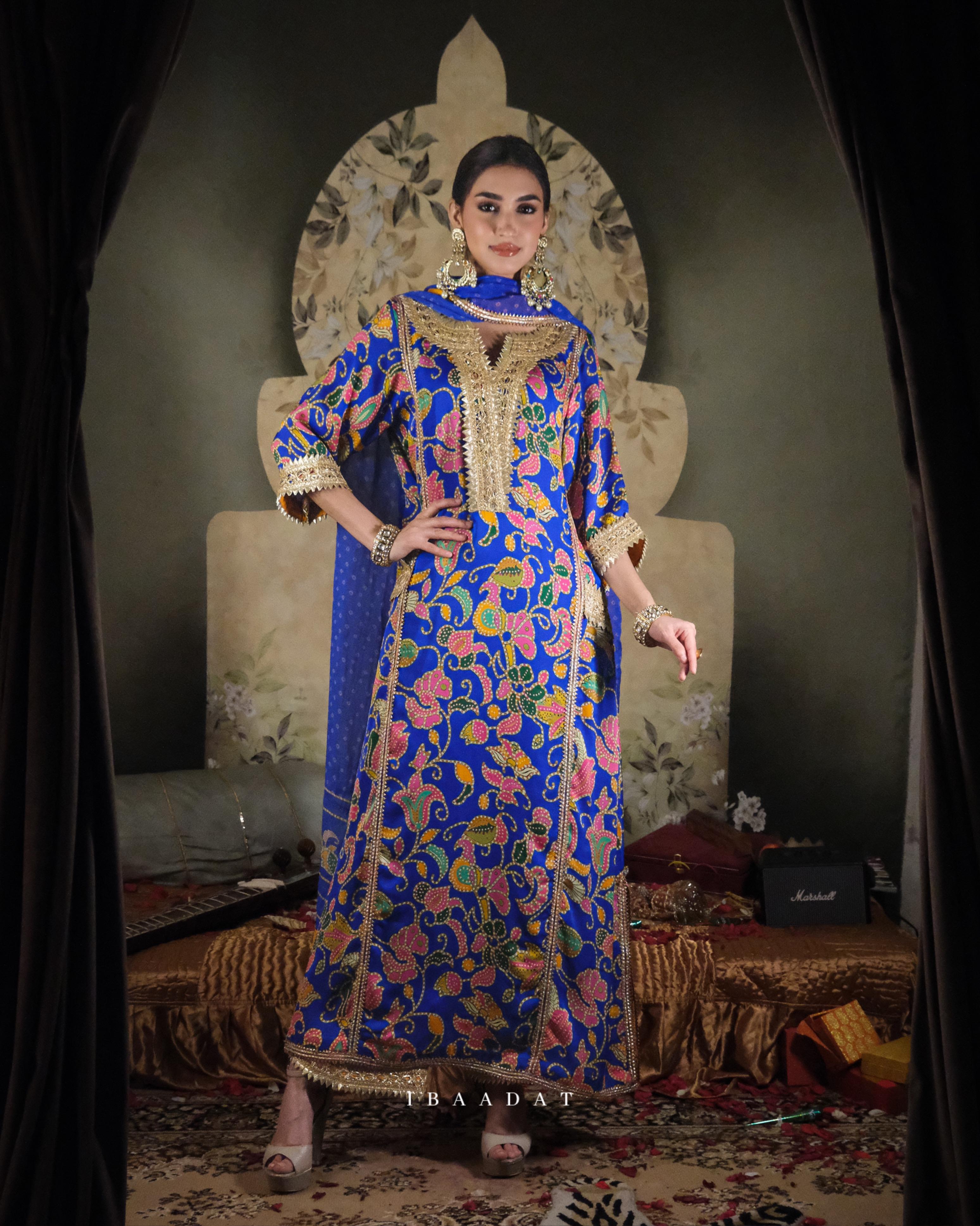 strapless open back dress Traditional Punjabi Sharara Suit For Women
