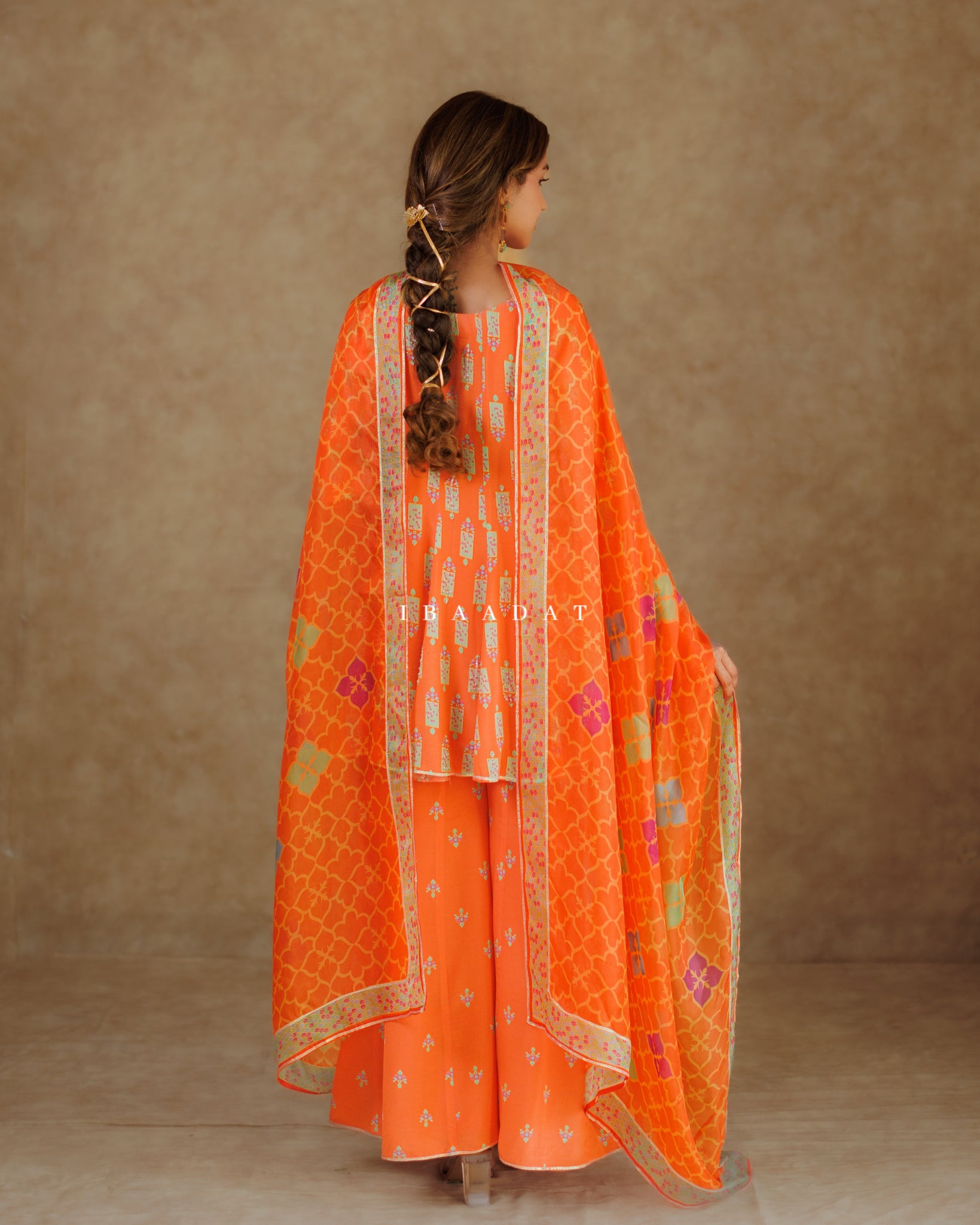 Bright Peach Premium Viscose Salwar Suit for Weddings