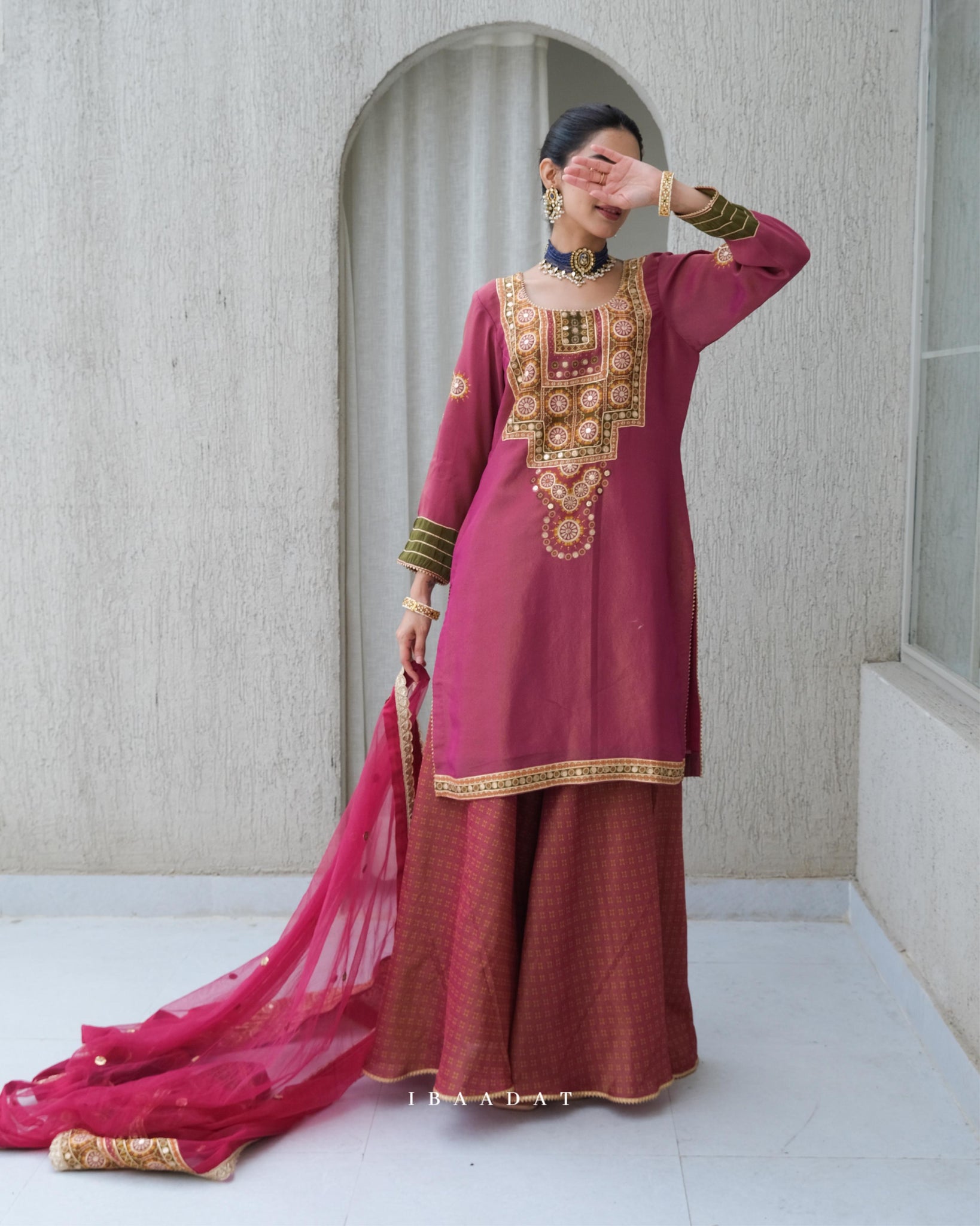 Designer festive wear pallazo salwar suit for women