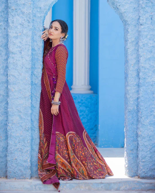 Mehreen- Wine and Rusty Orange Collection