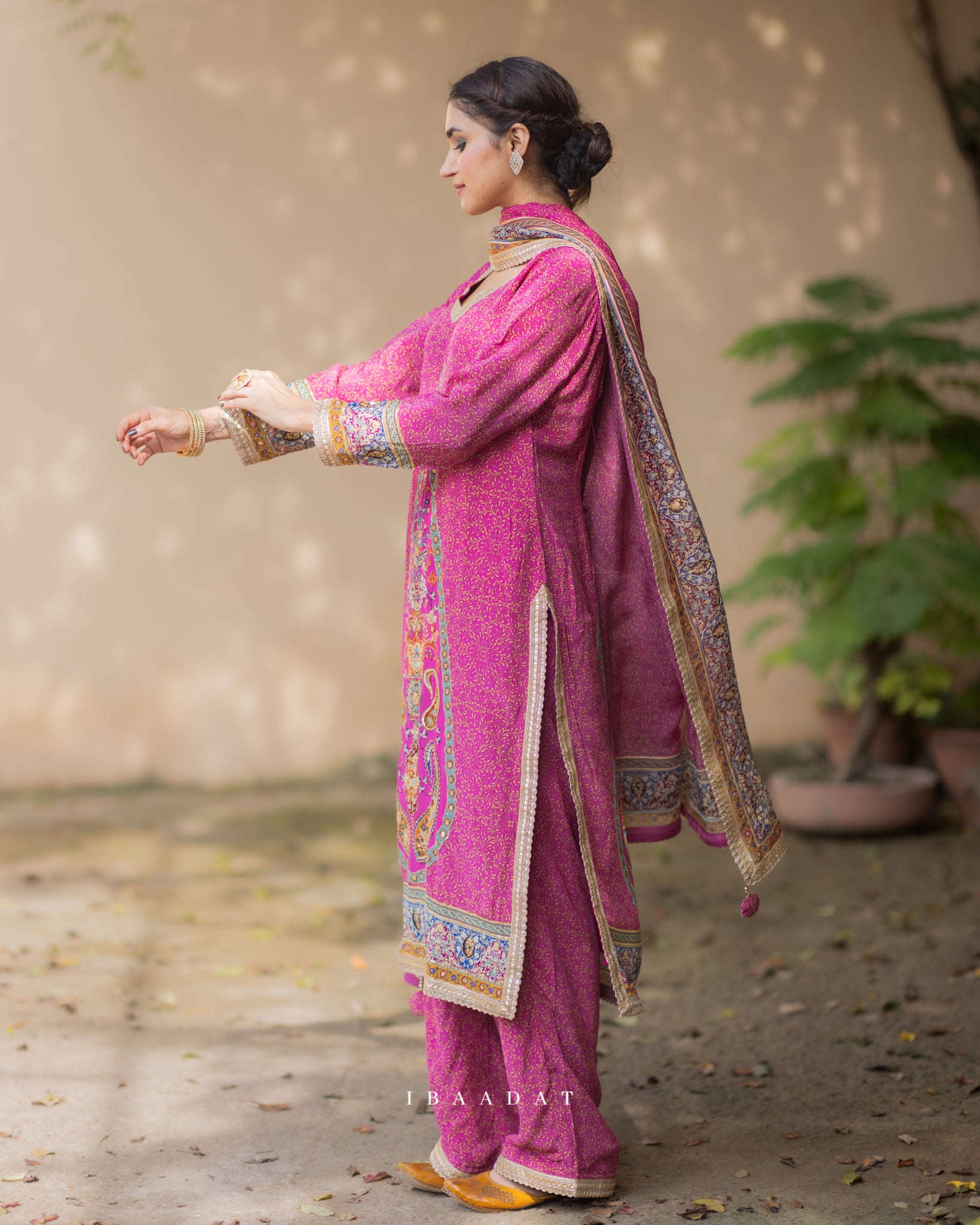 Preet pink Punjabi salwar suit for festive wear