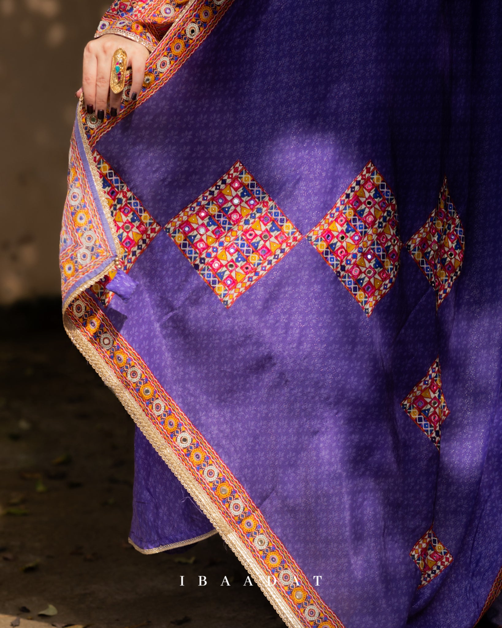 Stylish blue silk Punjabi salwar suit for special occasions