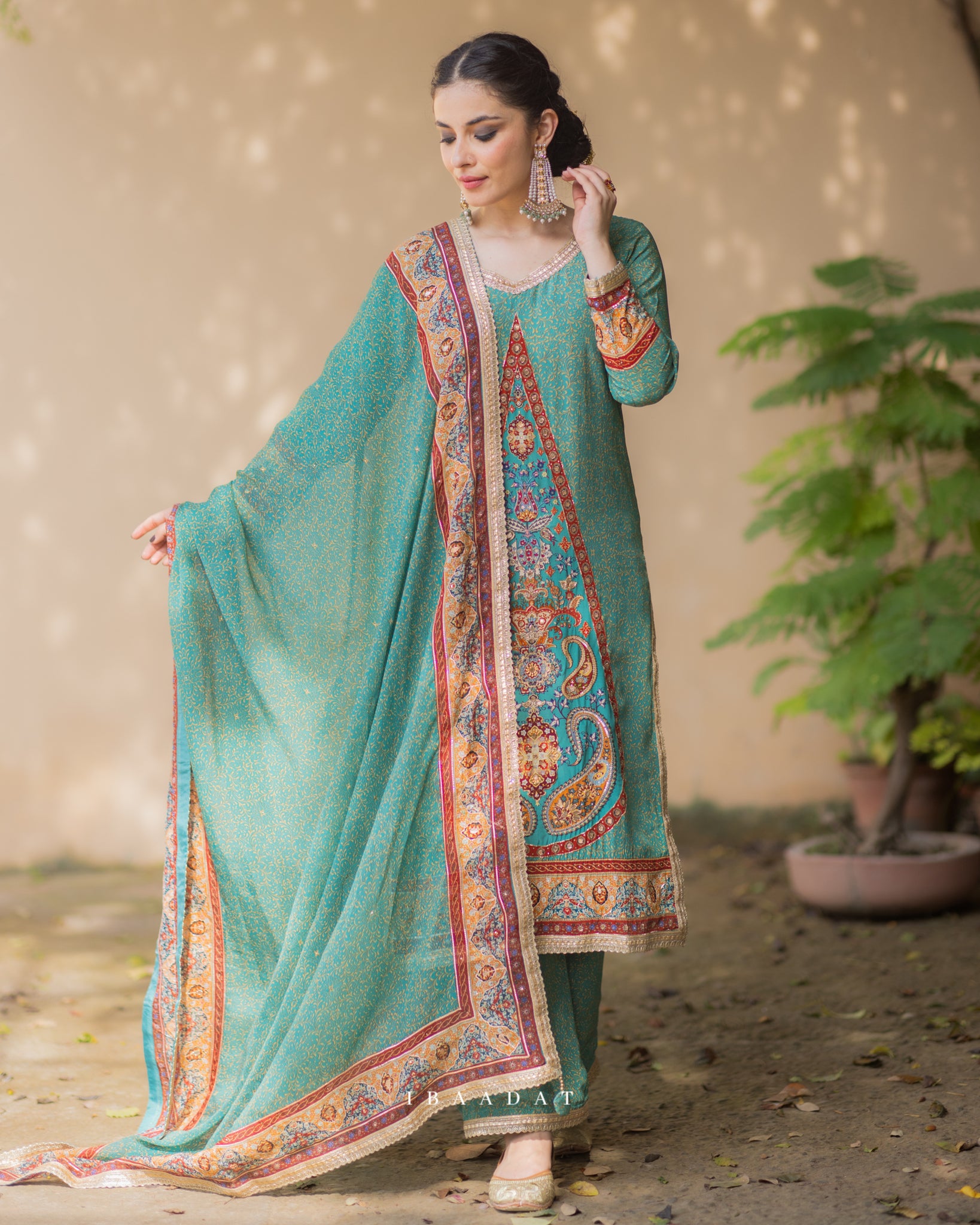 Stylish pink Punjabi salwar suit for college wear