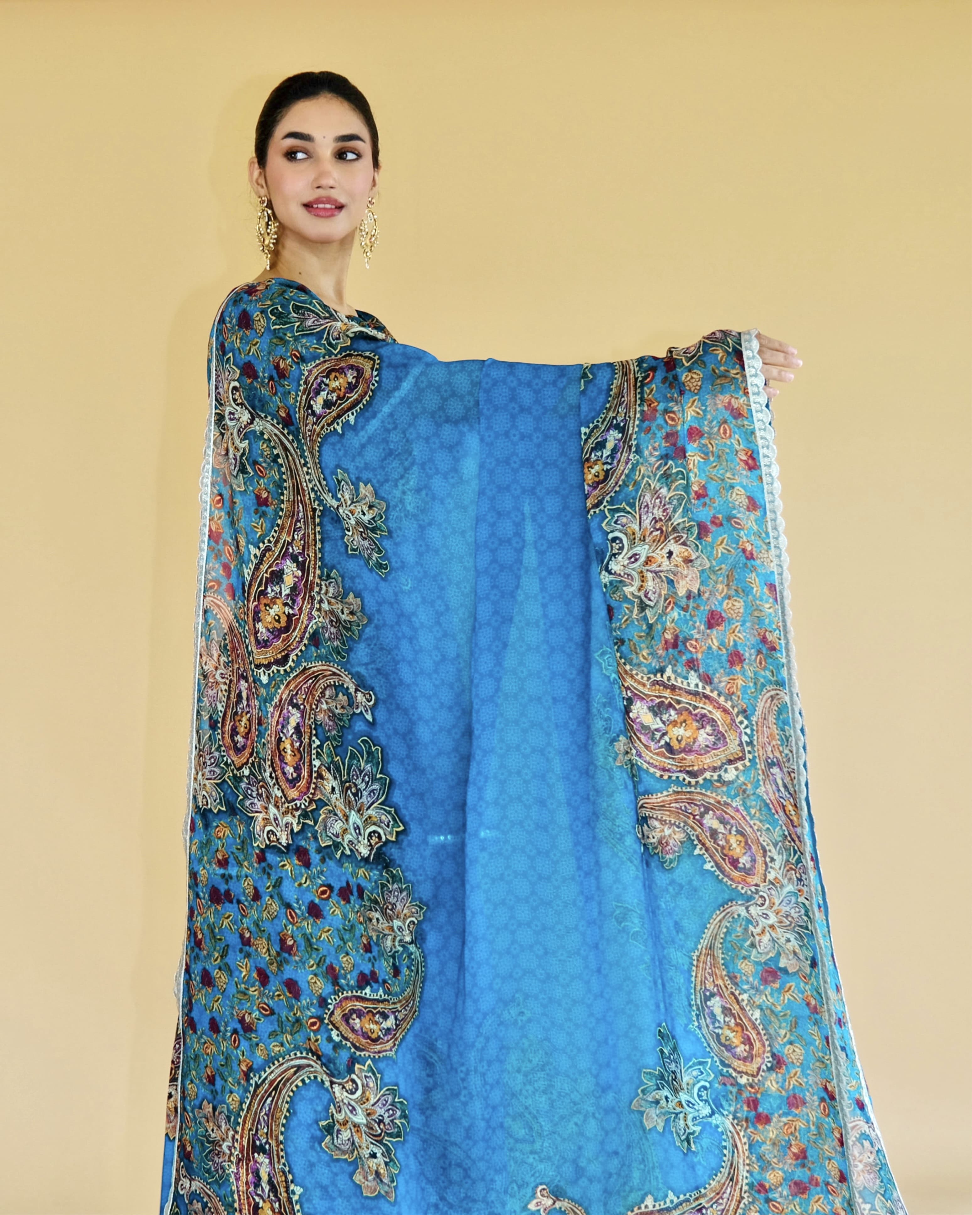 strapless open back dress Beautiful Designer Party Wear Punjabi Style Hetaali Reyon Salwar Suit M
