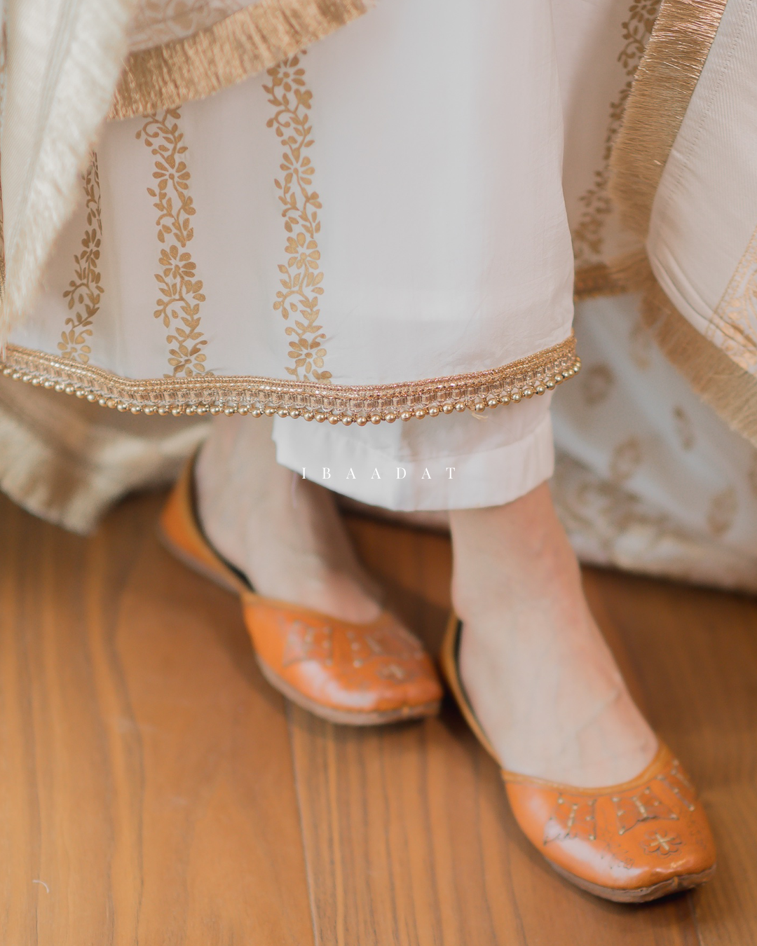 Designer Punjabi suit in white for party and functions