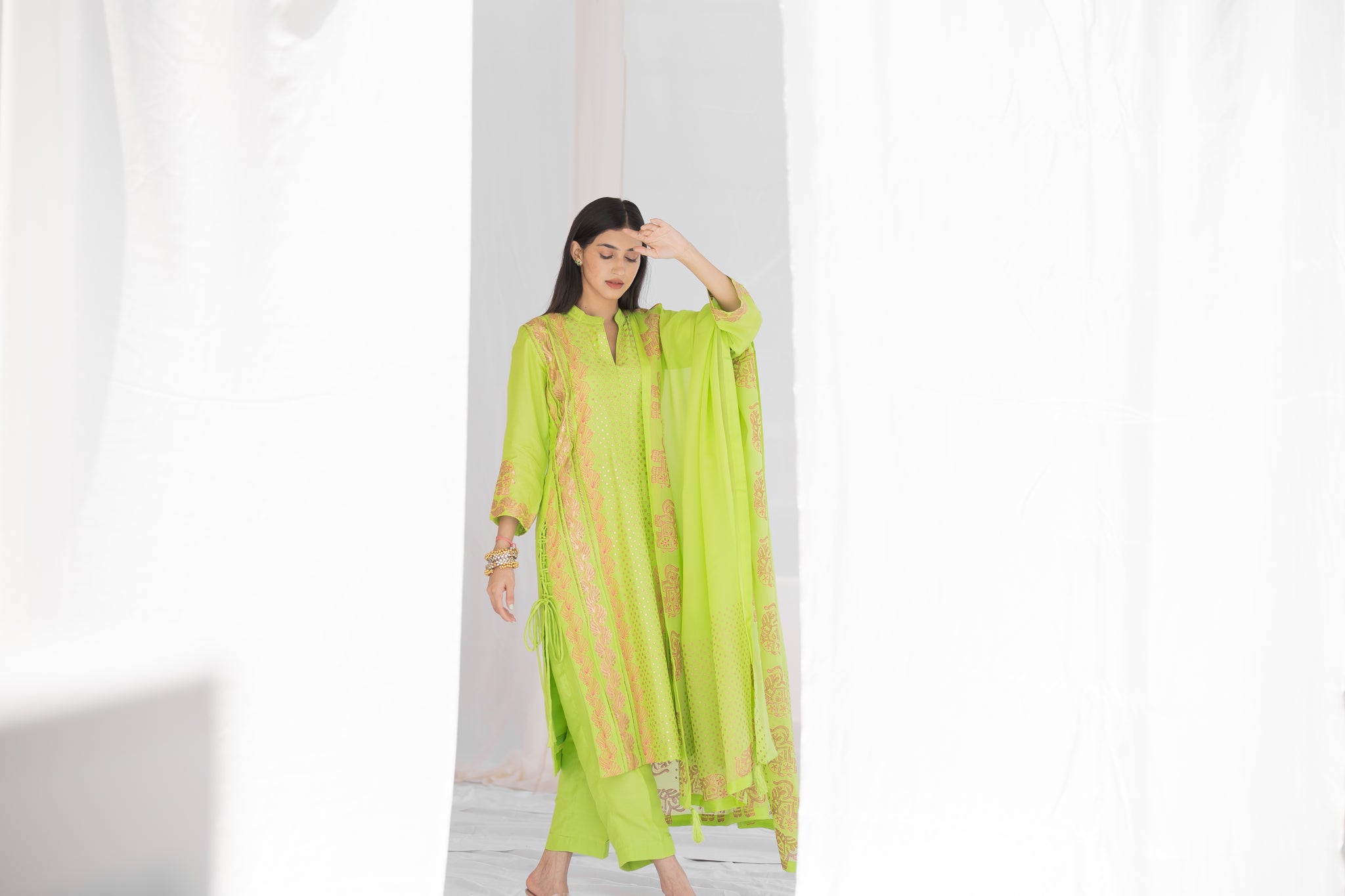 Elegant Green Formal Salwar Suit for Women