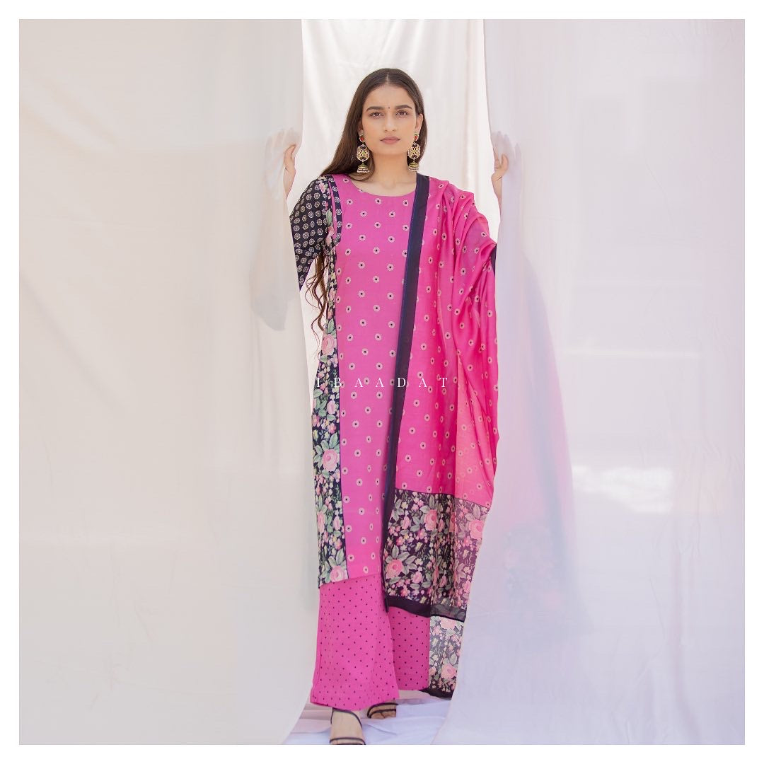 Ethnic Pink Party Wear Salwar Suit for Women
