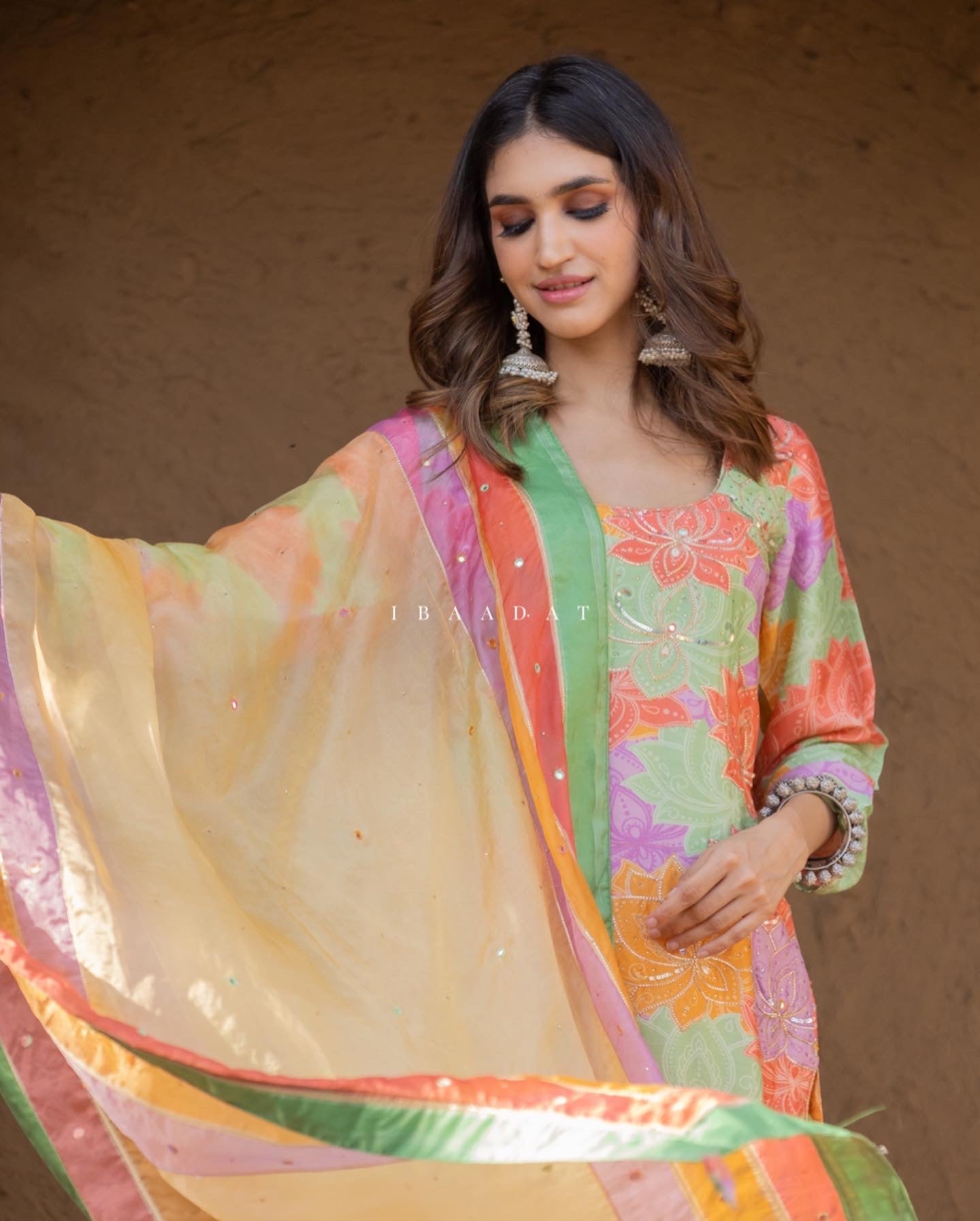 Formal college wear salwar suit with dupatta for women