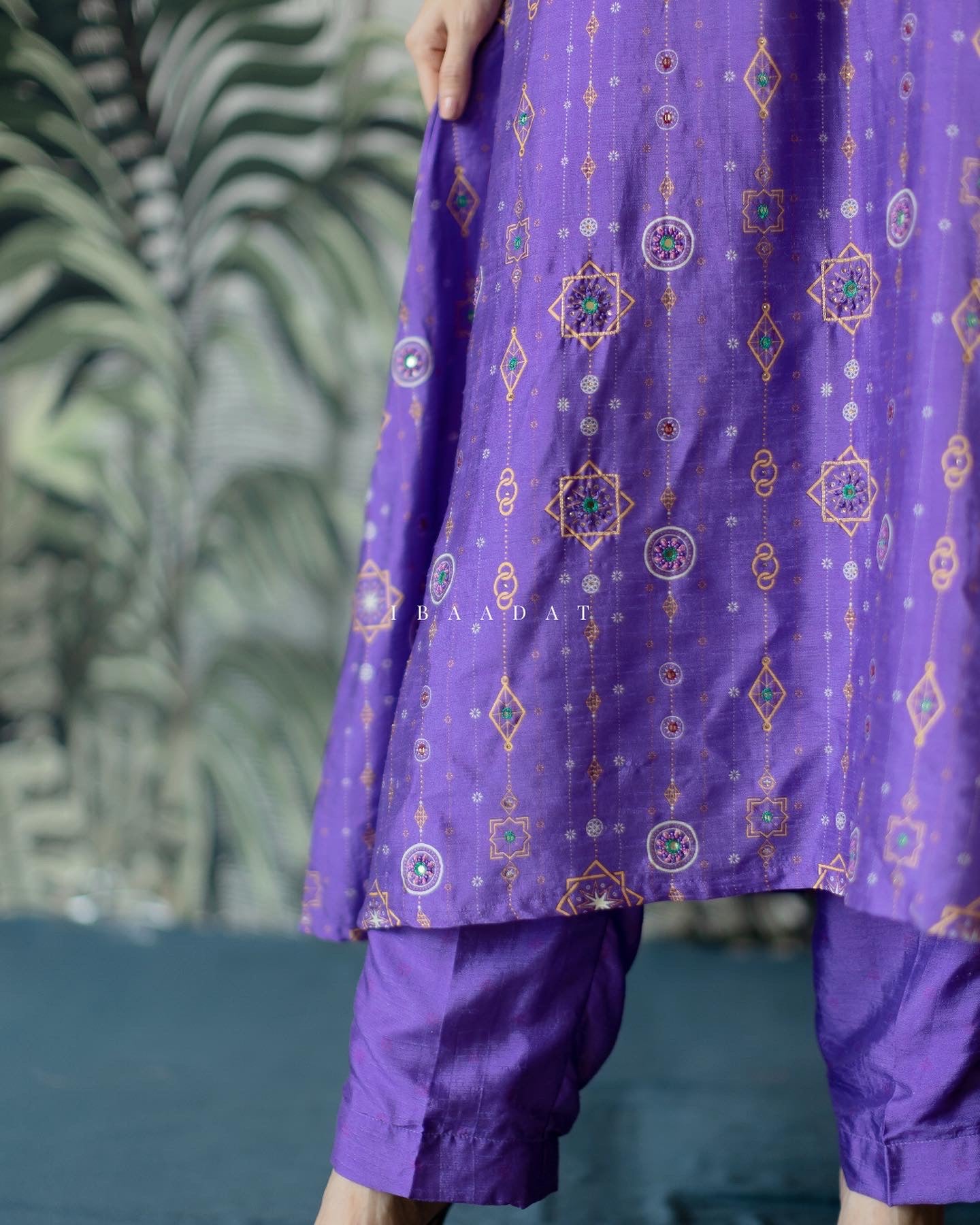 Luxurious purple salwar suit for weddings and festive wear