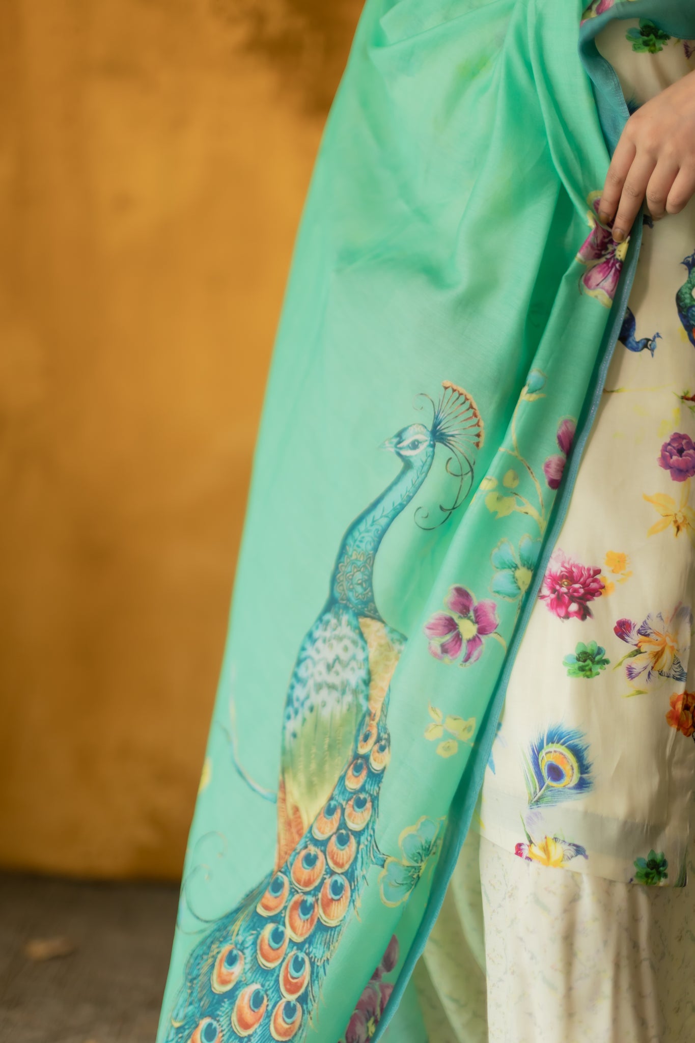 Designer Mor Bagh Set with Royal Peacock Design

